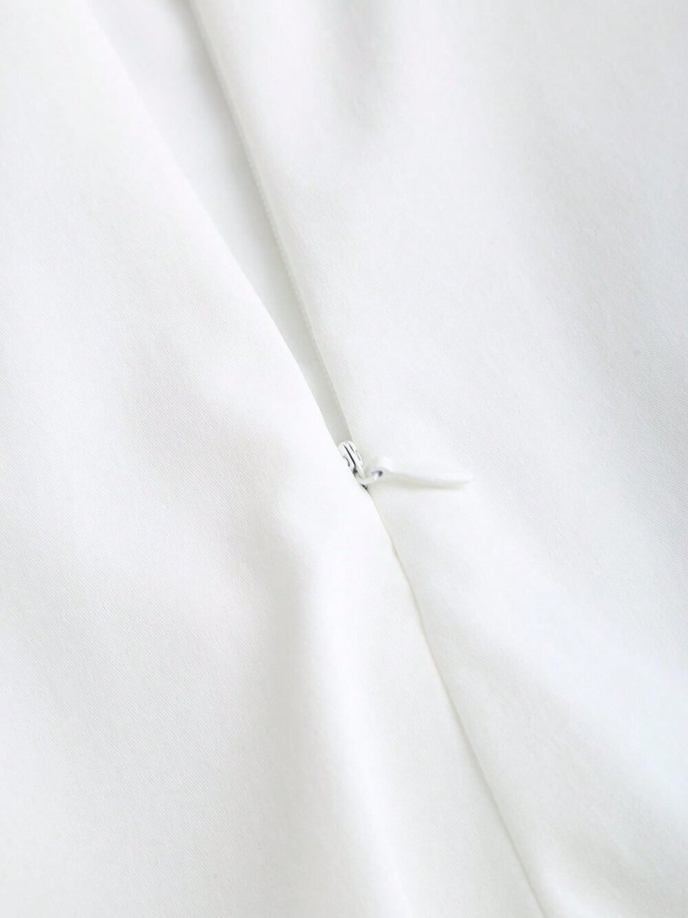 White Elegant Women's Chiffon Asymmetrical Party Trousers - Picture 3 of 5